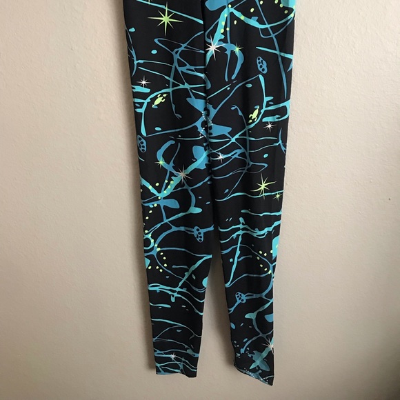 Space Patterned High Quality Leggings. Made in Brazil. - Picture 3 of 5